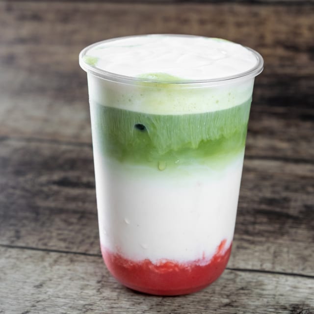 Strawberry Matcha.